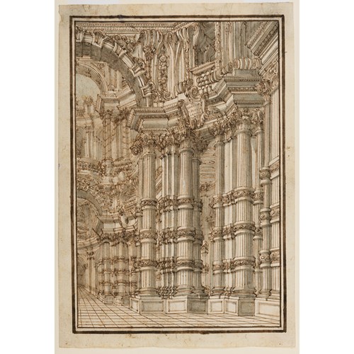 Design for a Stage Set: The Interior of a Palace